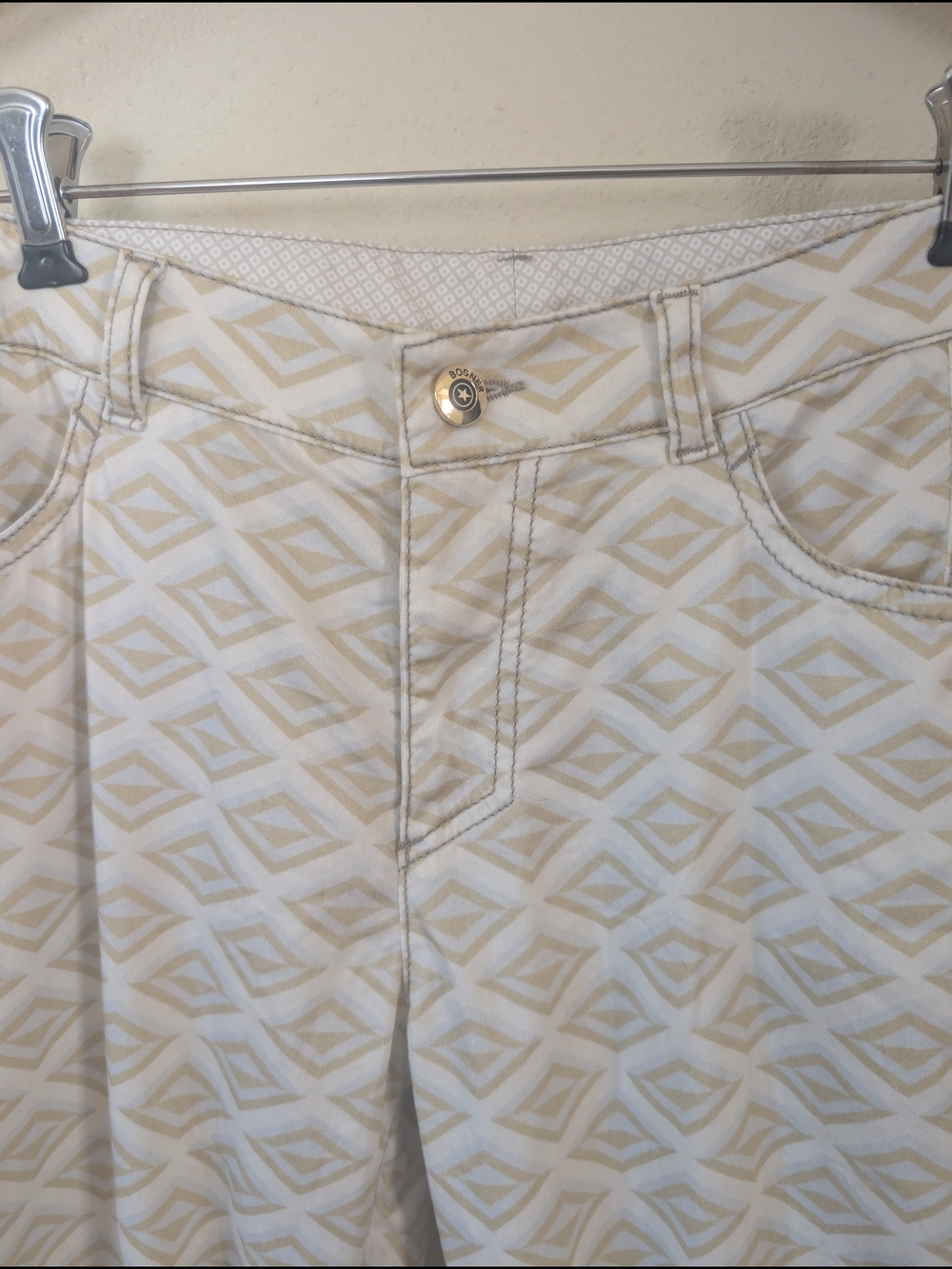 Bogner Women's Geometric Patterned Pants Size 8